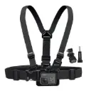 طقم حزام صدر من Puluz PU905 PU26 لتثبيت كاميرا GoPro والهاتف المحمول على الصدر، حزام جسم قابل للتعديل لتصوير منظور الشخص الأول (POV) والفلوغ (VLOG).