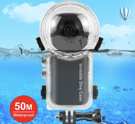 PULUZ PU977T 50m Waterproof Diving Case for Insta360 X4 (Transparent)