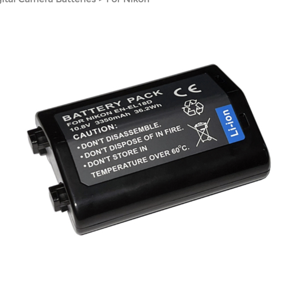 Replacement Rechargeable Battery for Nikon EN-EL18D
