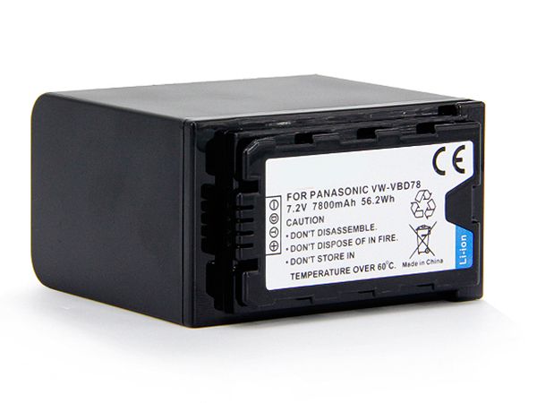 Replacement Battery for Panasonic VW-VBD78 – Rechargeable Lithium-ion Camcorder Battery