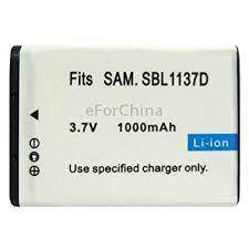 Replacement Battery for Samsung SB-L1137 – Rechargeable Lithium-ion Camcorder Battery