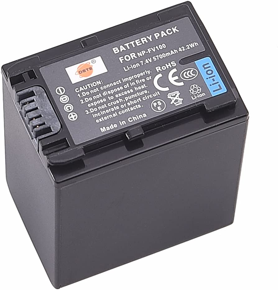 Replacement Battery for Sony NP-FV100 – Rechargeable Lithium-ion Camcorder Battery
