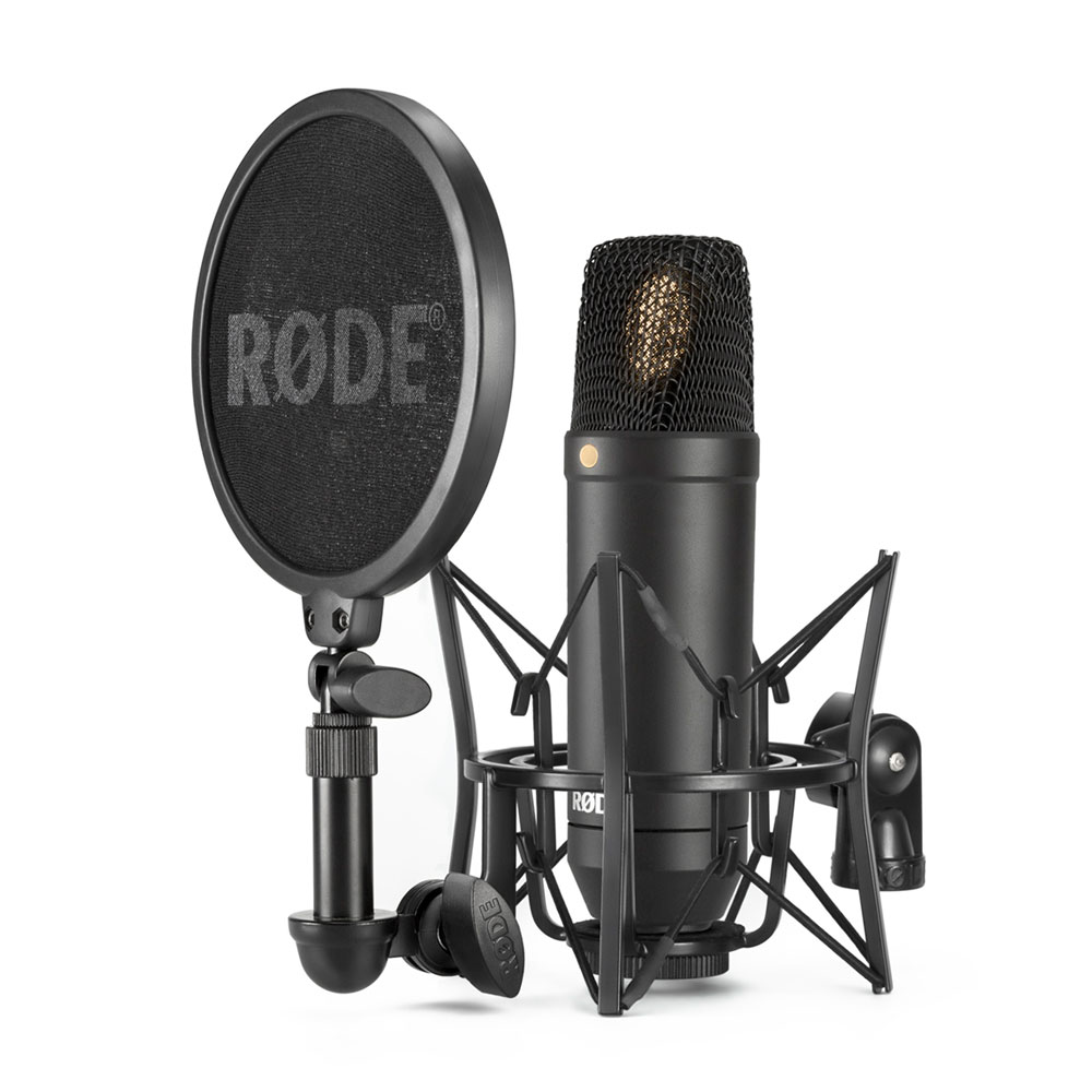 RODE NT1-KIT Studio Condenser Microphone with SM6 Shock Mount & Pop Shield