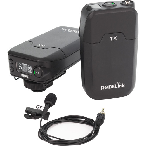 Rode RODELink Filmmaker Kit Digital Camera-Mount Wireless Omni Lavalier Microphone System (2.4 GHz) Wireless Lav Mic 