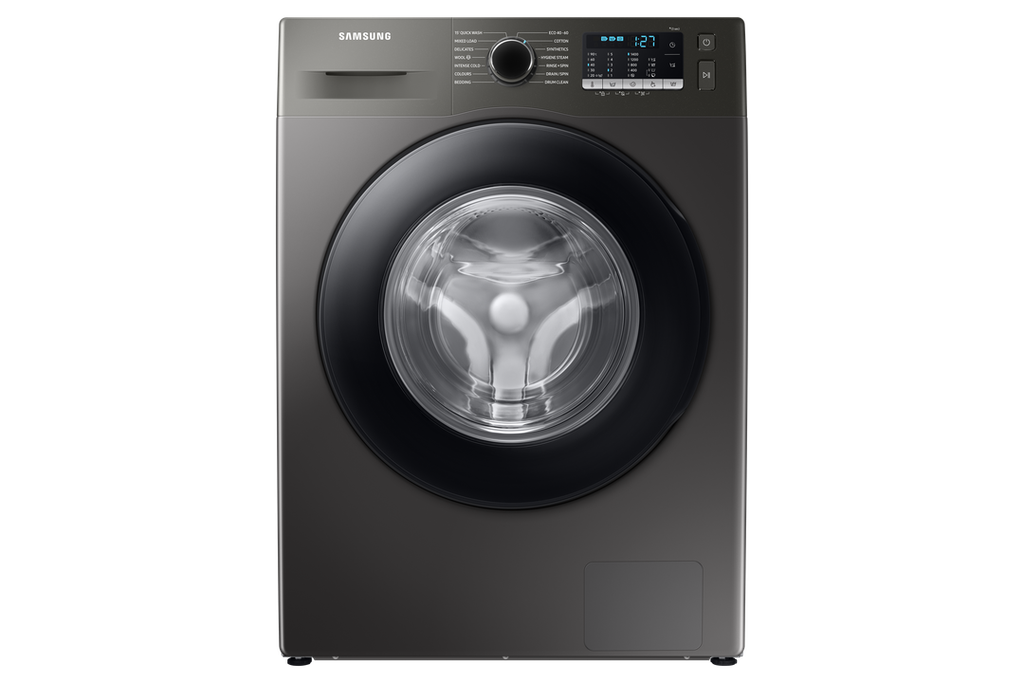 Samsung WM WW9ST046AX (9.0 KG Washing Capacity, 1400 RPM Spin Speed, Bubble Technology, Hygiene Steam, Easy Iron, StayClean Drawer, 2nd Diamond Drum, Inox Body Color)