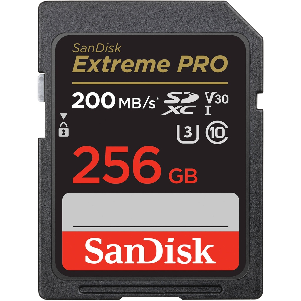 SanDisk Extreme PRO SDXC UHS-I Card 256GB (200 MB/s) memory card