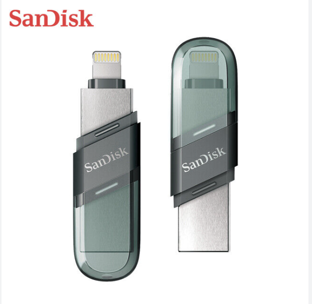 SanDisk iXpand Flash Drive Flip 64GB - Lightning (iPhone, iPad) & USB Type-A Devices