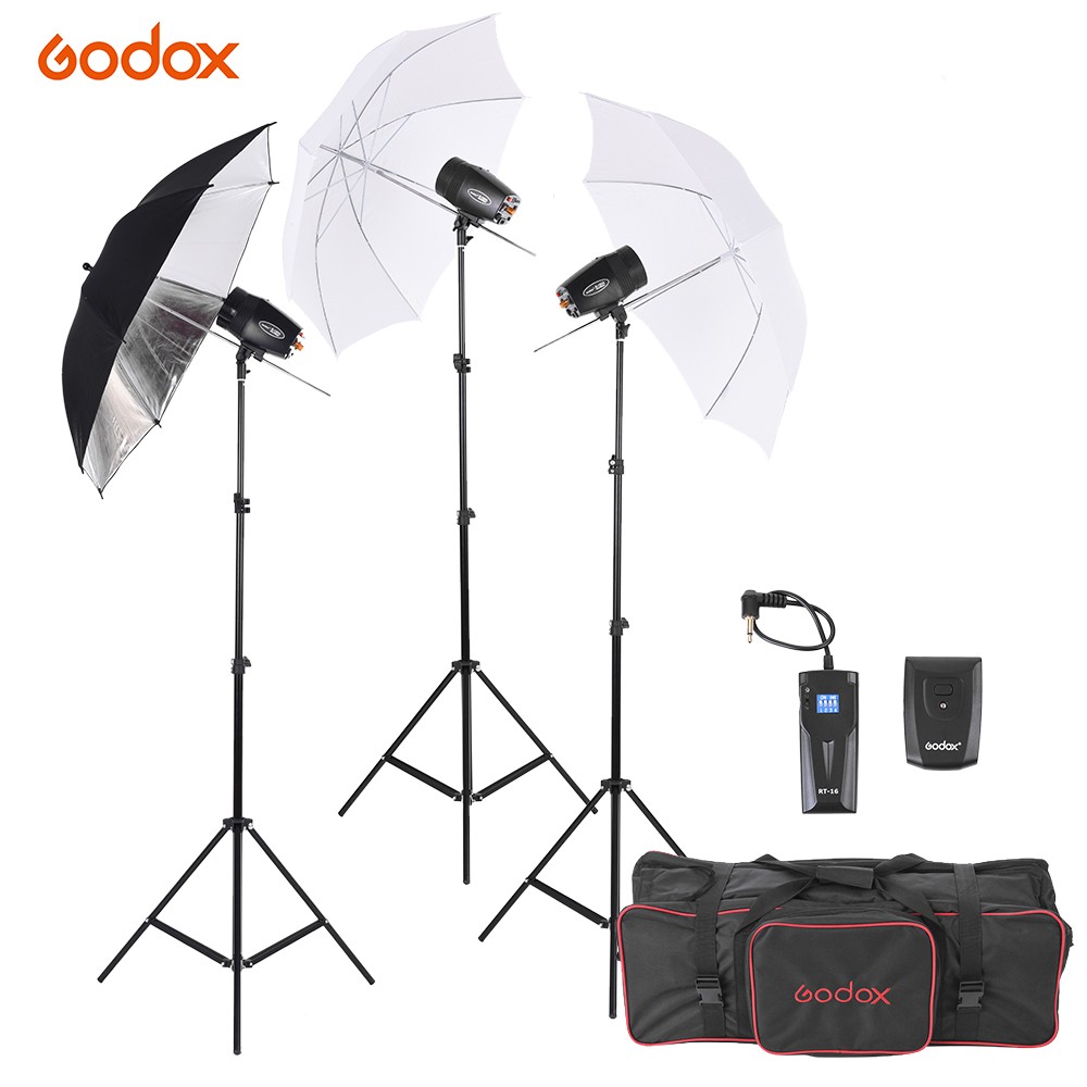 Mt Godox M180-A Mini Master Studio 3*head Kit LED LIGHT