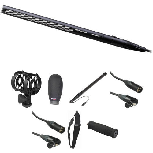 Sennheiser MKH 416 Shotgun Microphone Deluxe Boompole Kit with Rycote Super-Softie