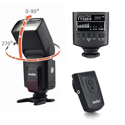 Mt Godox TT520 II Thinklite Flash for (CANON&NIKON) Cameras 