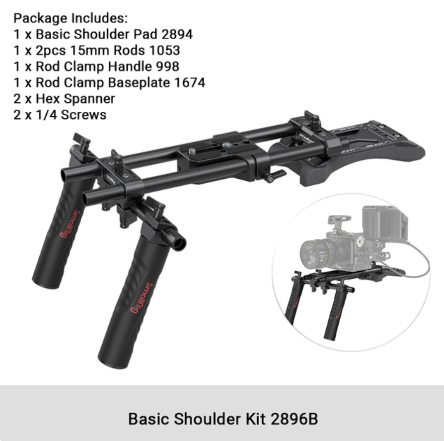 SmallRig 2896B Basic Shoulder Mount / Rig Kit