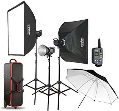 Mt Godox Studio Strobe LED Light kit 3 pcs H300SDI-D