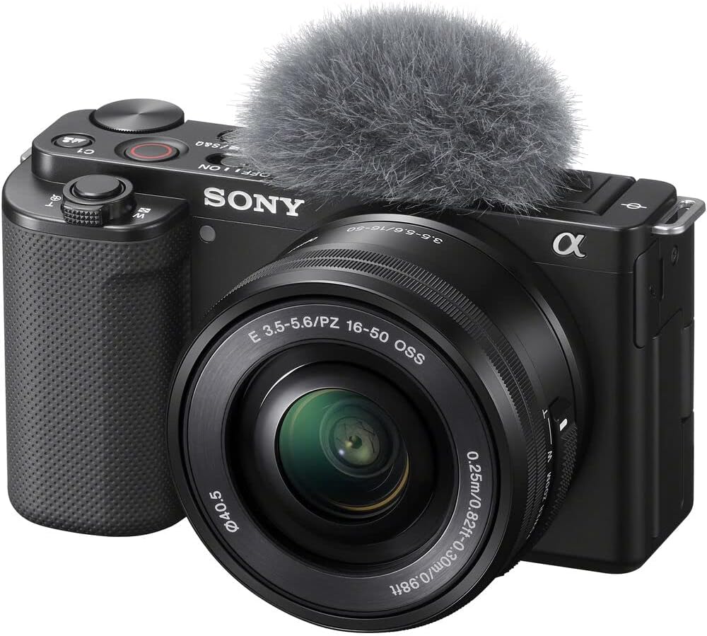 Sony ZV-E10 APS-C Mirrorless Vlog Camera with E PZ 16-50mm Lens