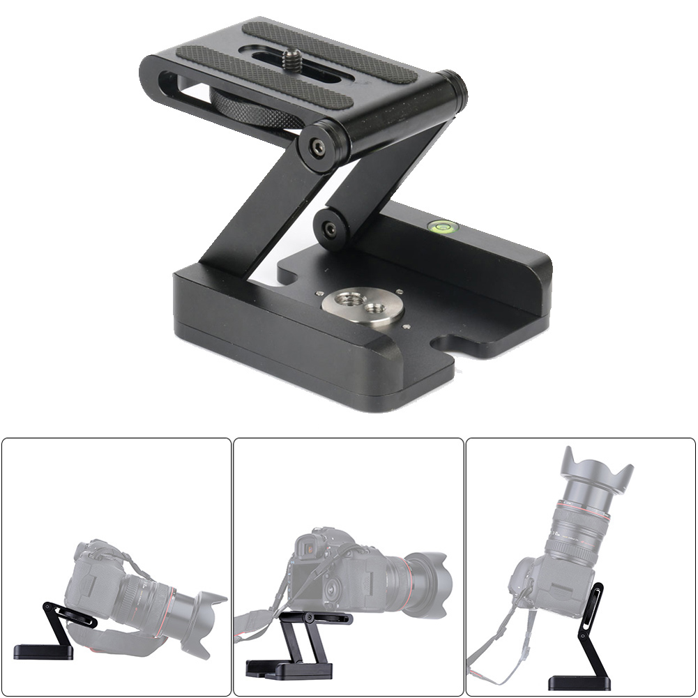 Aluminium Folding Z-Shape Desktop Tripod Stand with Pan-and-Tilt Ball Head