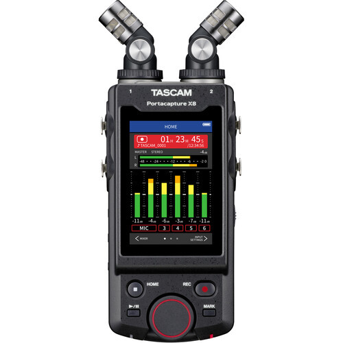 TASCAM Portacapture X8 32-Bit Float 8-Channel Multitrack Portable Field Recorder