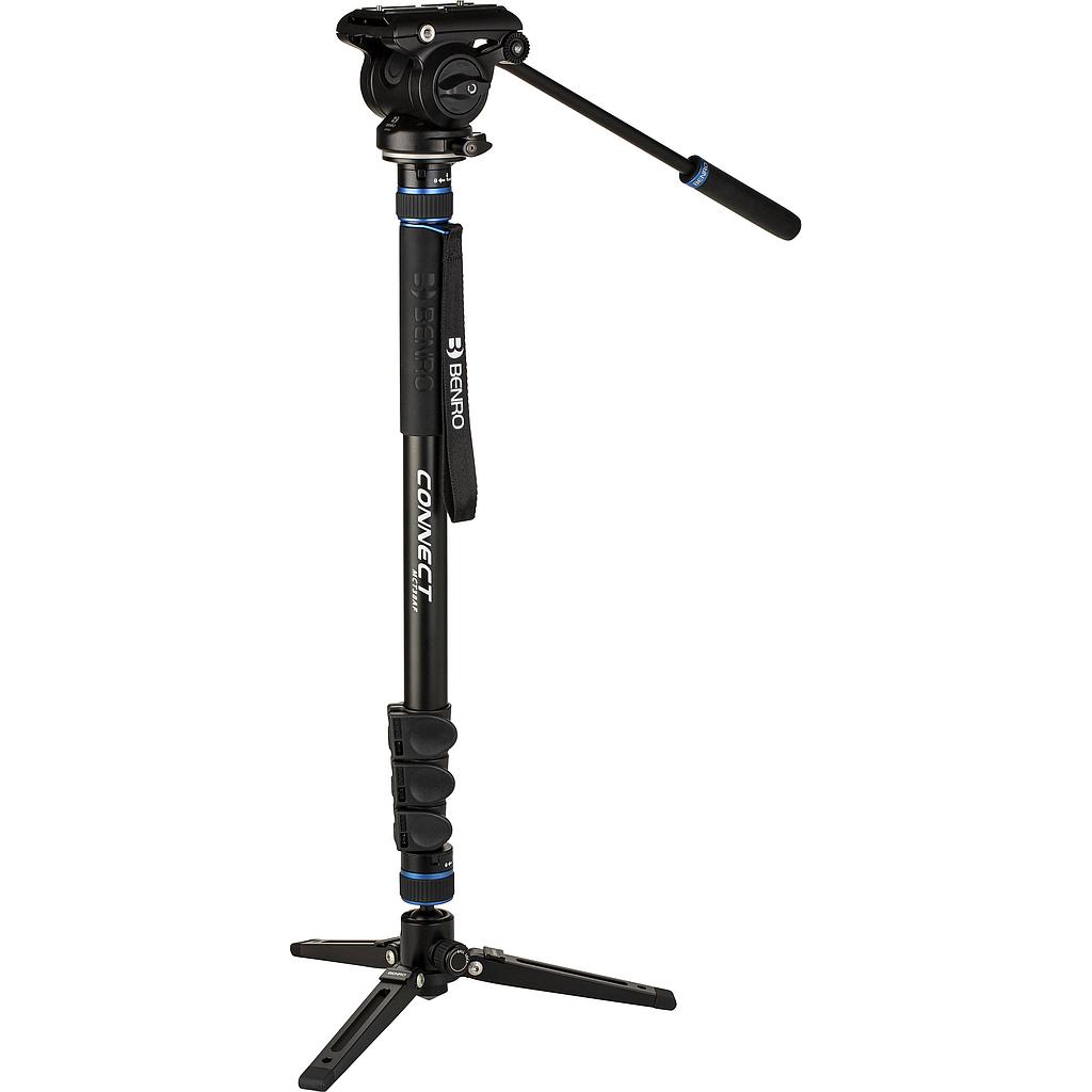 Benro MCT35AFS4 Monopod with Flip Locks, 3-Leg Base, and S4 Video Head