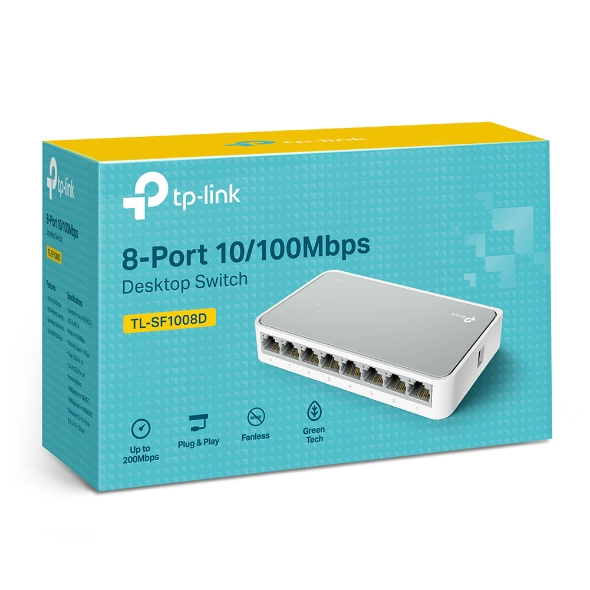 TP-Link TL-SF1008D 8-Port 10/100 Mbps Fast Ethernet Desktop Switch