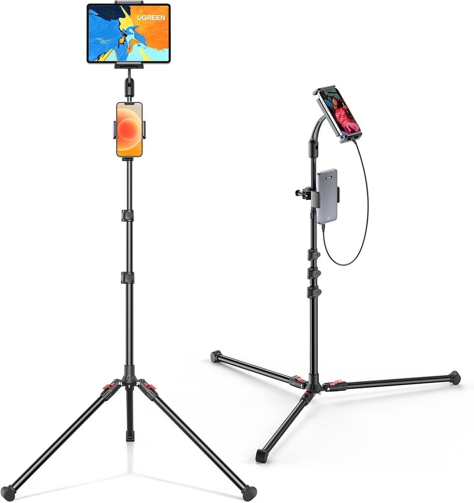 UGREEN 15647 Tablet Tripod Floor Stand, Height Adjustable up to 68 inch