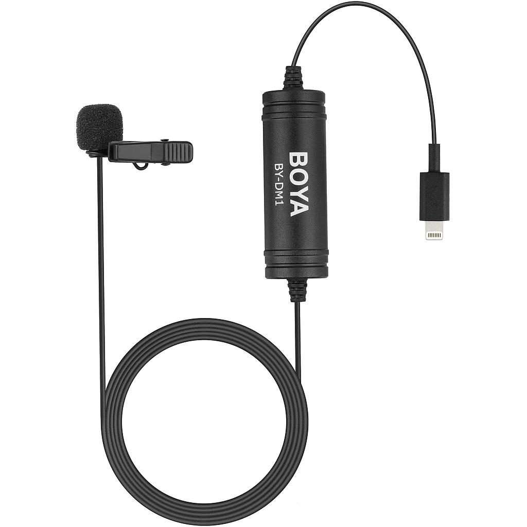 BOYA DM-1 / BY-DM1 Digital Lavalier Microphone - Lightning connector for iOS devices 