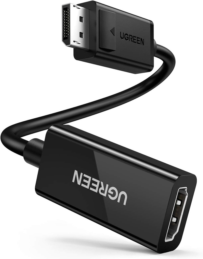 يوجرين 40362 – محول من DisplayPort إلى HDMI (ذكر إلى أنثى) بدقة 4K@60Hz