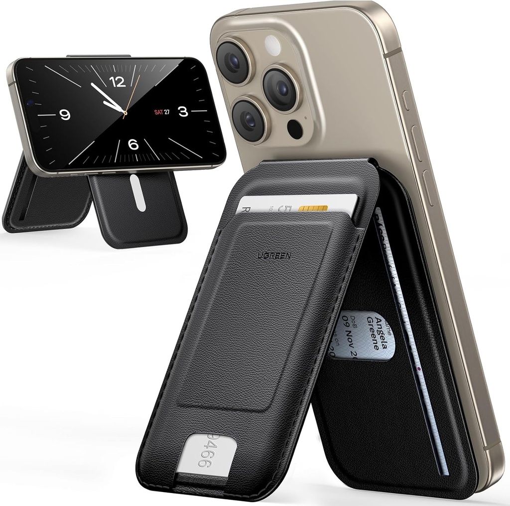 UGREEN 45165 - Card Wallet with MagSafe, Ultra Slim, Leather Holder