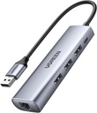 UGREEN 60812 - محول إيثرنت USB 3.0 مع موزع (Hub) ومنفذ RJ45