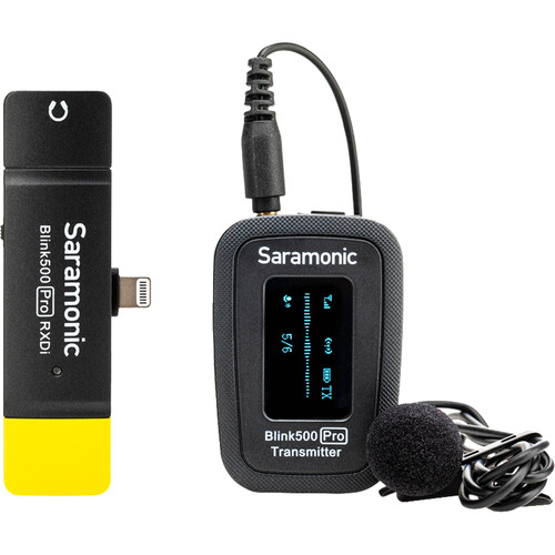 Saramonic Blink 500 Pro B3 Digital Wireless Omni Lavalier Microphone System for Lightning iOS Devices (2.4 GHz)