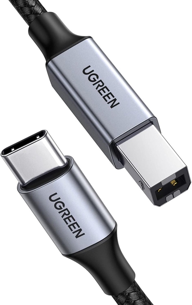 UGREEN USB-C TO USB-B CABLE BLACK 2M - 45106