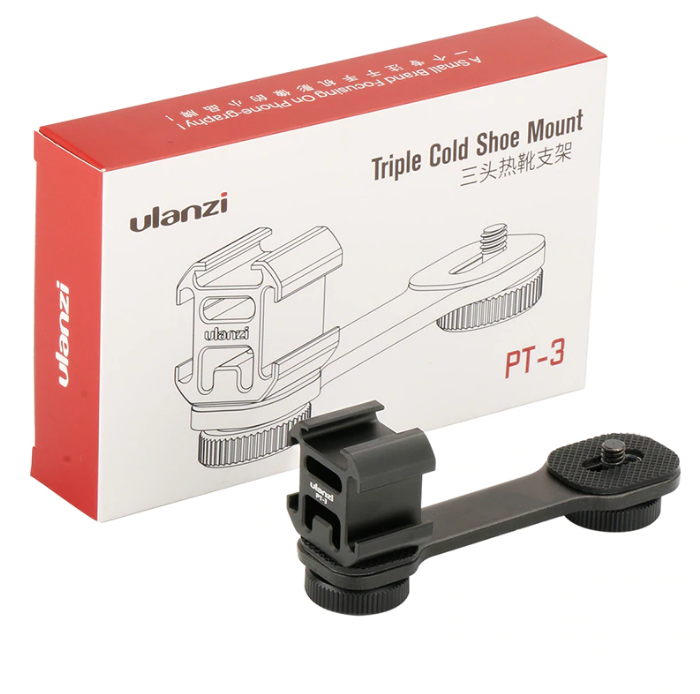 Ulanzi PT-3 Metal Dual Cold Shoe Extension Bar