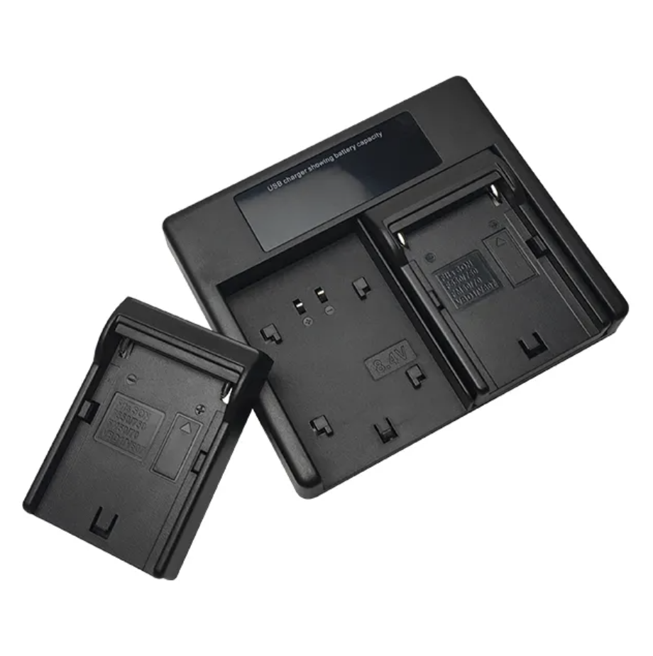 Universal Dual-Channel USB Charger for Sony NP-F Camera Batteries