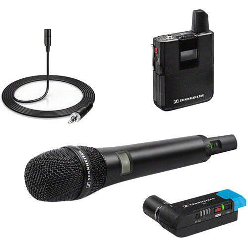 Sennheiser AVX Camera-Mountable Digital Wireless Handheld and Lavalier Set AVX-COMBO SET-4