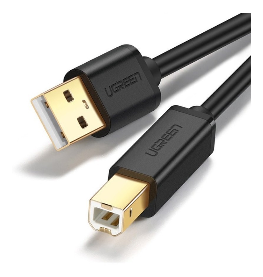 UGREEN US135 USB 2.0 Printer Cable 1m (Black) (20846)