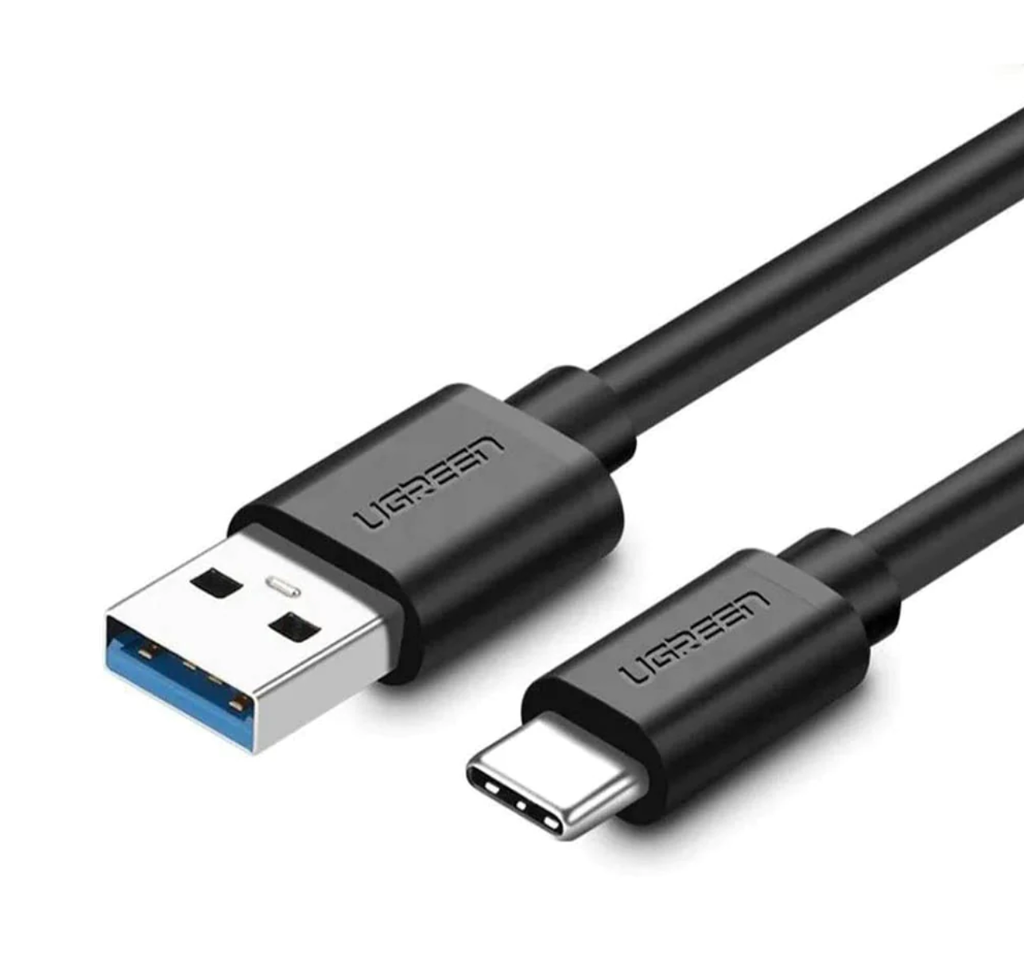 كابل USB 3.0 الى Type-C مطلي بالنيكل طول 1 متر / UGREEN (20882/US184)