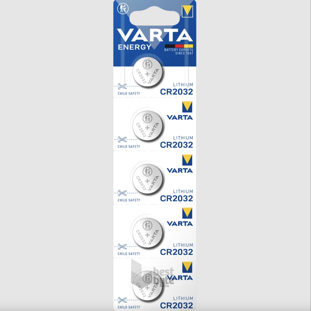 Varta CR2032 3V Lithium Coin Battery (5-Pack)