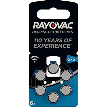 بطاريات سمع فارتا Rayovac 675 - عبوة 6 قطع