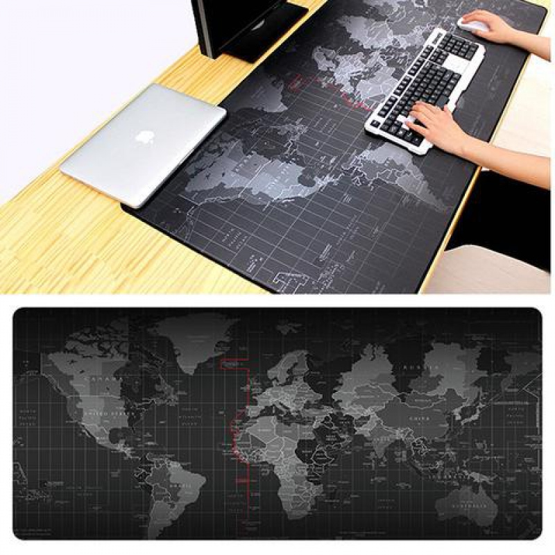 World Map Extended Mouse Pad 30 x 80 cm