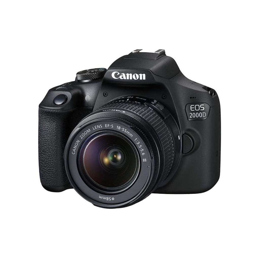 كاميرا Canon EOS 2000D DSLR مع عدسة 18-55 مم III (طقم)