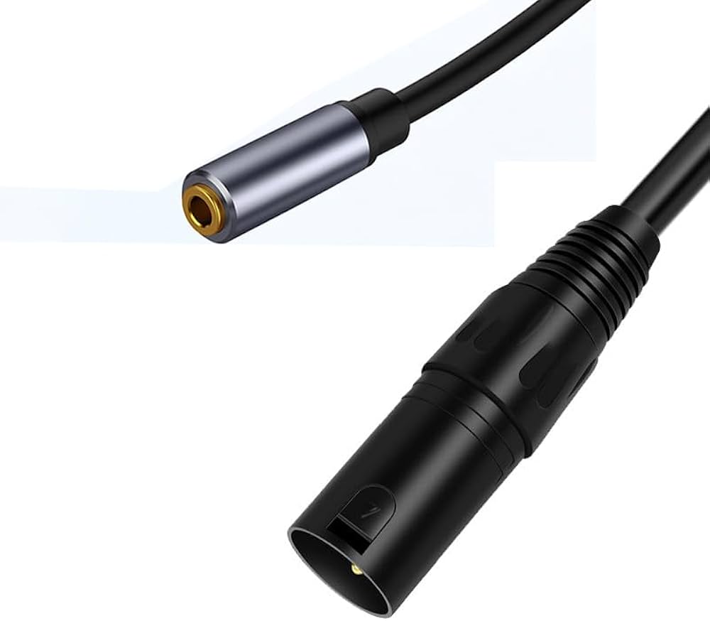 XLR Male to 3.5 mm AUX Female Adapter Cable