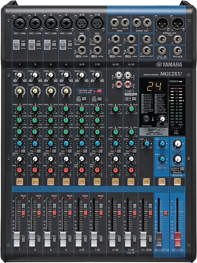 Yamaha MG12XU 12-Channel Mixing Console with USB and Effects