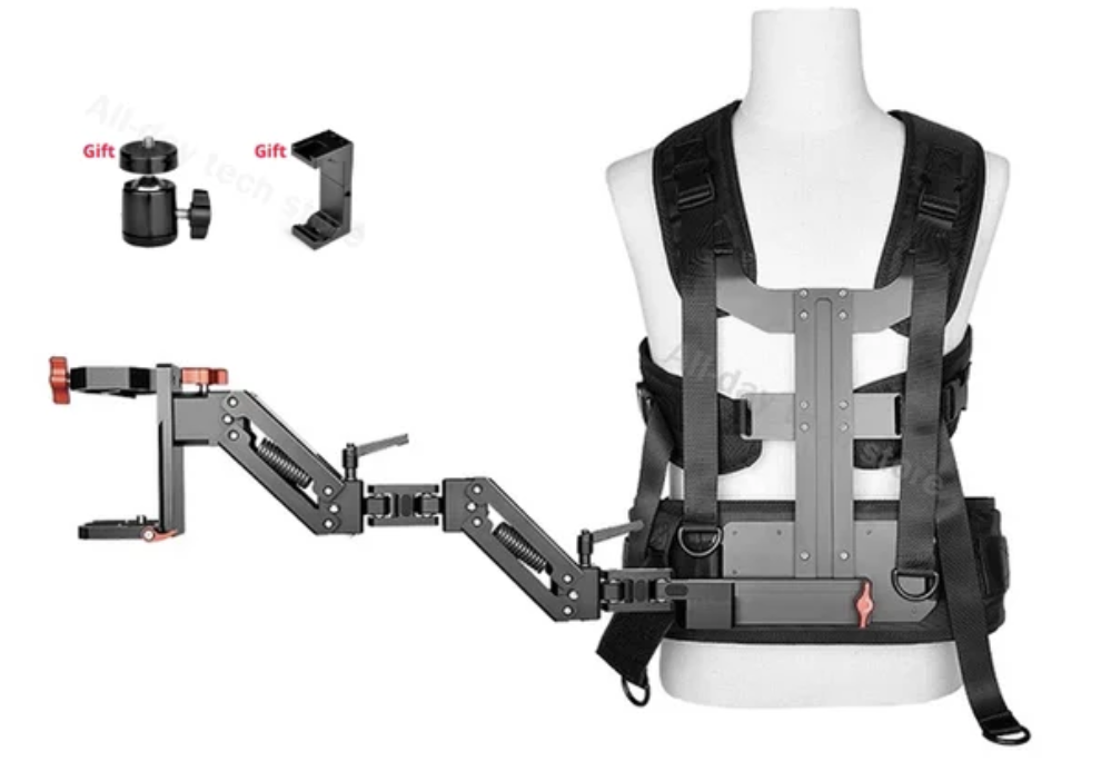 YELANGU B300 Steadycam 3-Axis Gimbal Gear Support Vest Arm Stabilization Body Mount System Video Camera for Camcorders Filmmaker