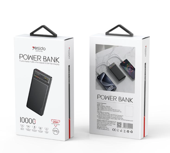 YESIDO YP35 10000mAh Power Bank with 22.5W PD and LED Display