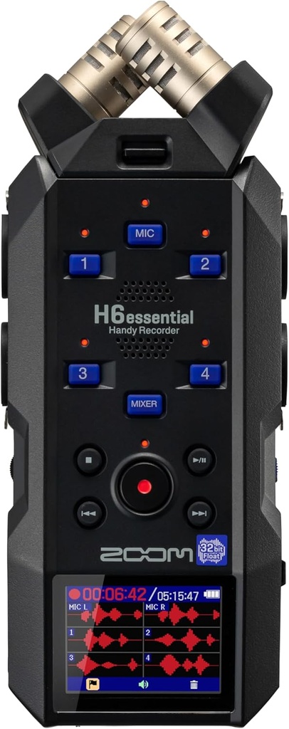 Zoom H6essential 6-Track 32-Bit Float Portable Recorder