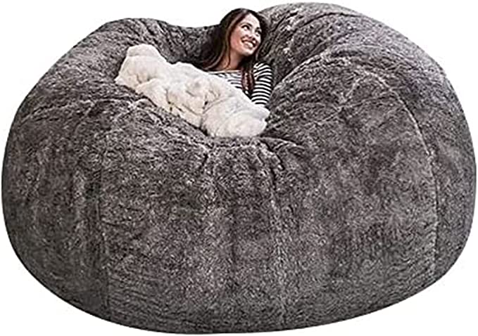 Giant Bean Bag Chair 7Ft Big Indoor Sofa Lounger Bean Bags Bed Couch cover only
