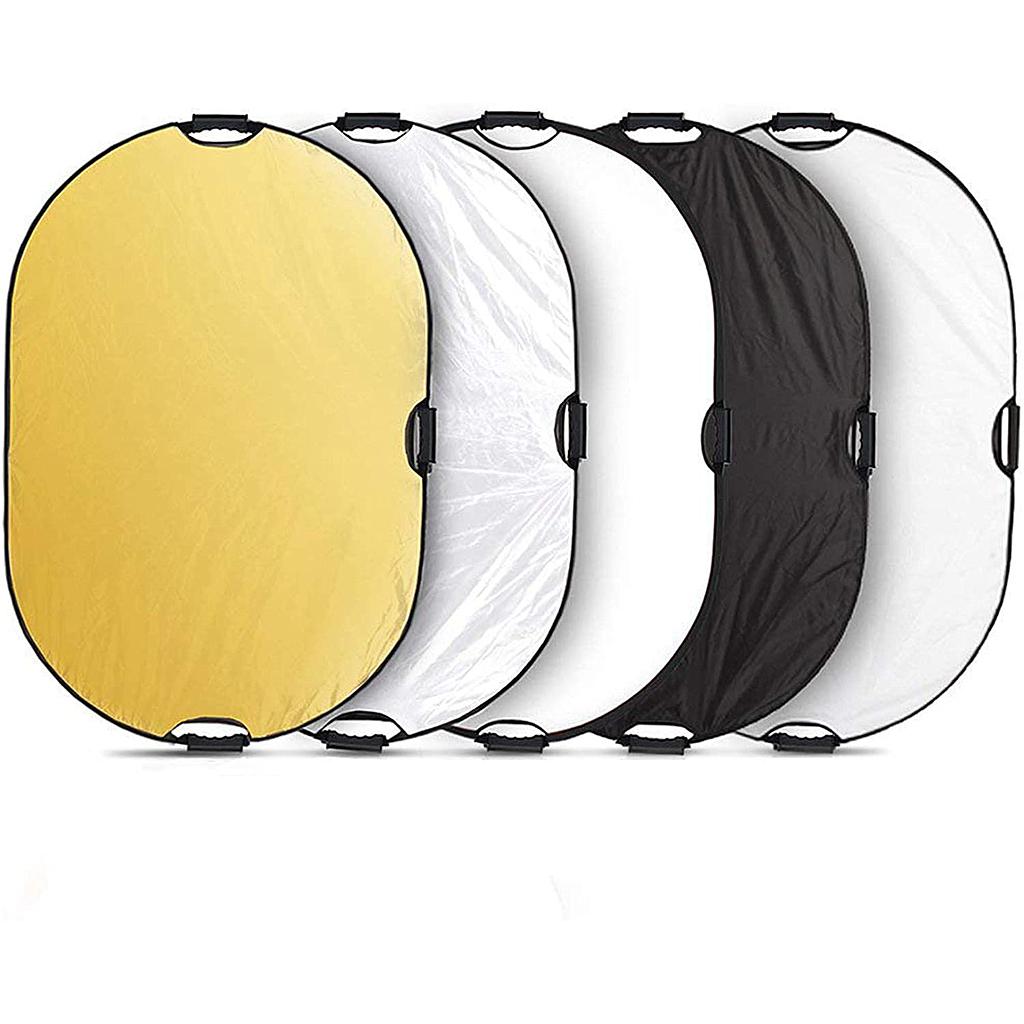 REFLECTOR 150*100cm - 5 IN 1 WITH HAND