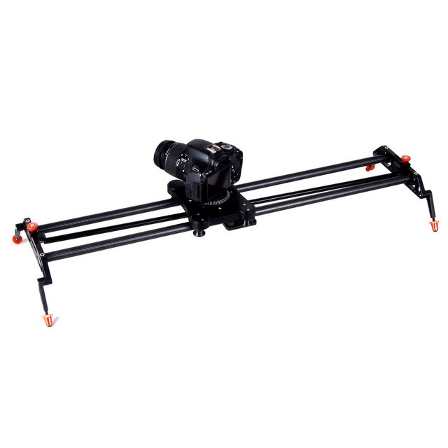 Commlite ComStar 120 Degree Rotated Shooting Followed and Carbon - Fiber Video Slider for DSLR/ Camera/ Camcorders