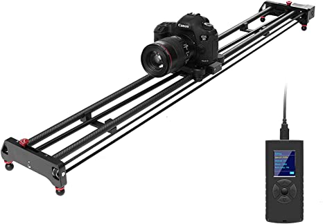 GVM Motorized Camera Slider, 48"/120CM Carbon Fiber Camera Slider with Time-Lapse Photography, Automatic Round Trip, Tracking Shooting and 120 Degree Panoramic Shooting, with Remote Controller