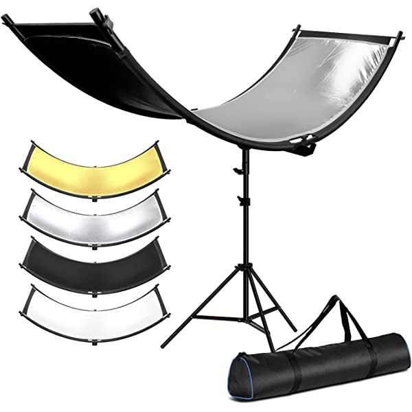 Neewer Clamshell Light Reflector with Light Stand