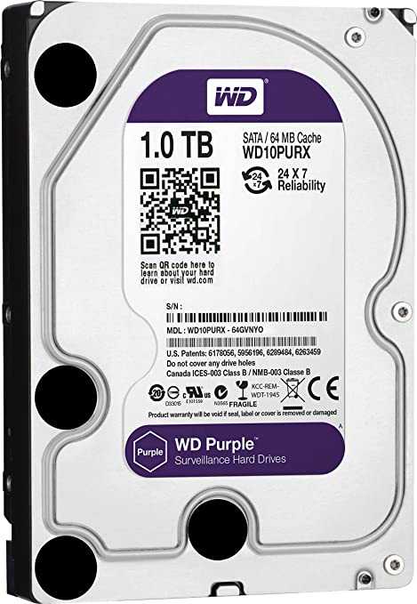 WD Western Digital Purple 1TB CCTV Hard Drive