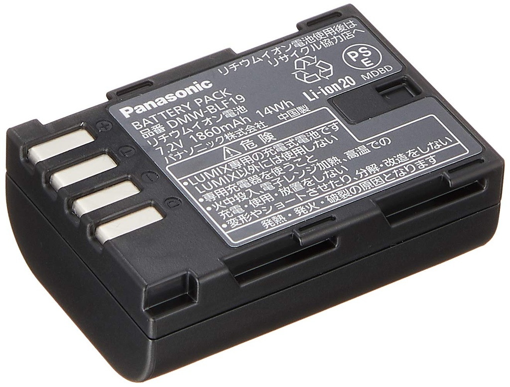 بطارية قابلة للشحن Panasonic DMW-BLF19 (7.2 فولت، 1860mAh)