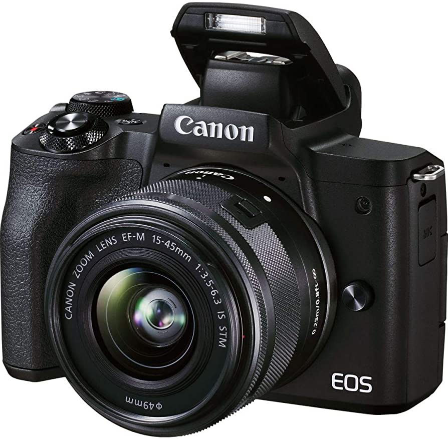 كاميرا كانون EOS M50 Mark II + عدسة EF-M 15-45mm IS STM كيت